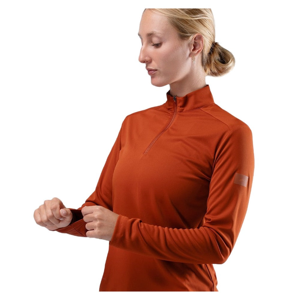Zhik UVActive 1/4 Zip L/S Womens Top - Red Earth
