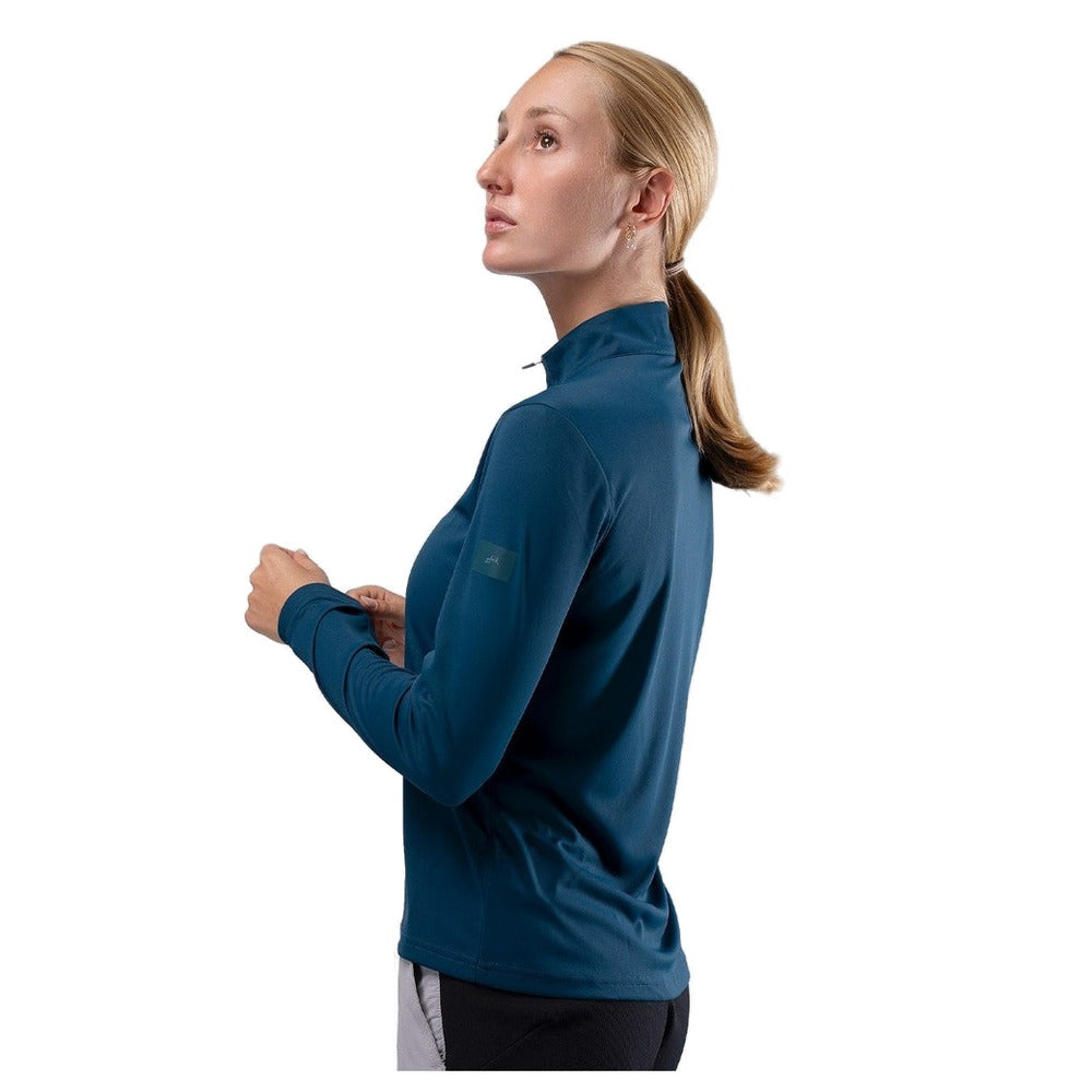 Zhik UVActive Zip Long Sleeve Tech Top - Women (Deep Teal)