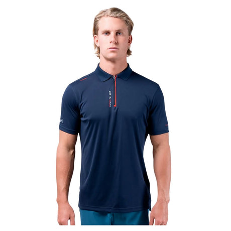 Zhik UVActive Zip Sports Polo - Men (Navy)