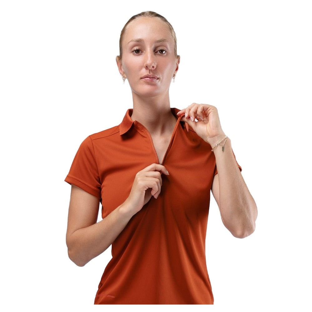 Zhik UVActive S/S Womens Polo - Red Earth