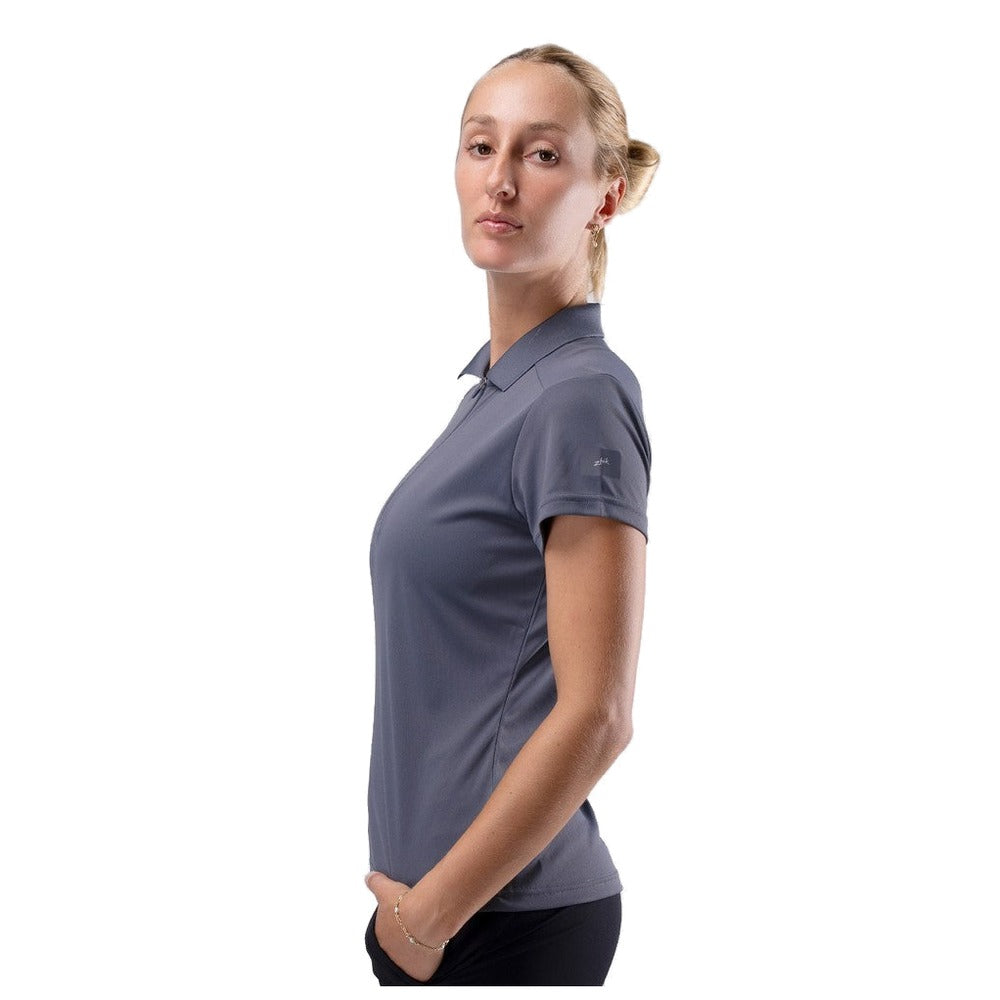 Zhik UVActive Short Sleeve Polo - Women (Slate)