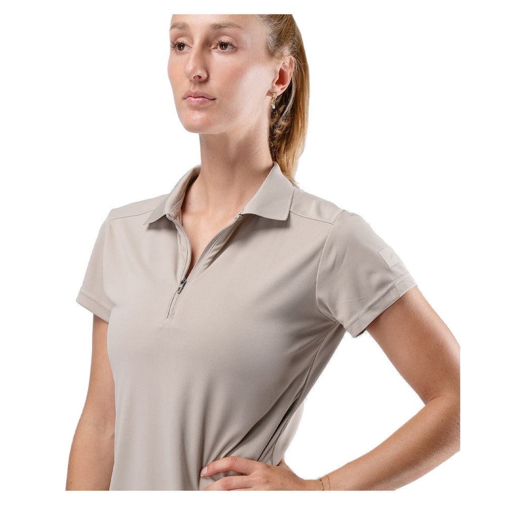 Zhik UVActive Short Sleeve Polo - Women (Stone)