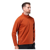 Zhik ZhikMotion 1/4 Zip L/S Top Mens - Red Earth
