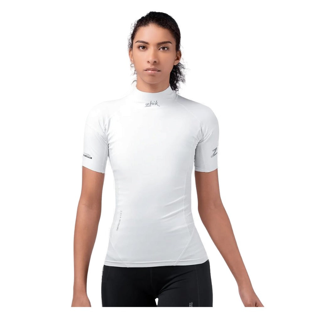 Zhik Eco Spandex Short Sleeve Top - Women (White)