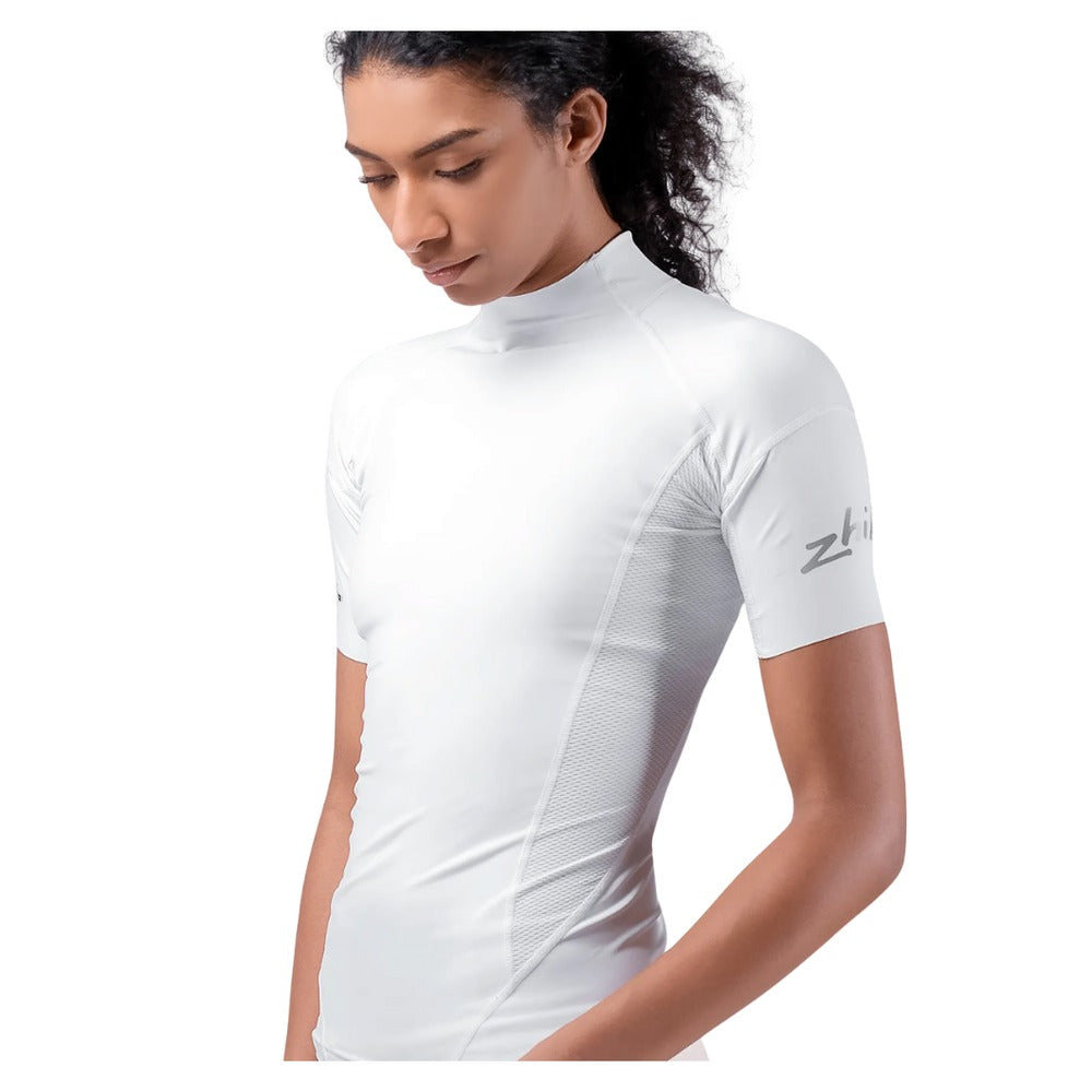 Zhik Eco Spandex Short Sleeve Top - Women (White)