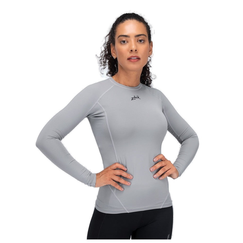 Zhik Eco Spandex Light Long Sleeve Baselayer Top - Women (Platinum)