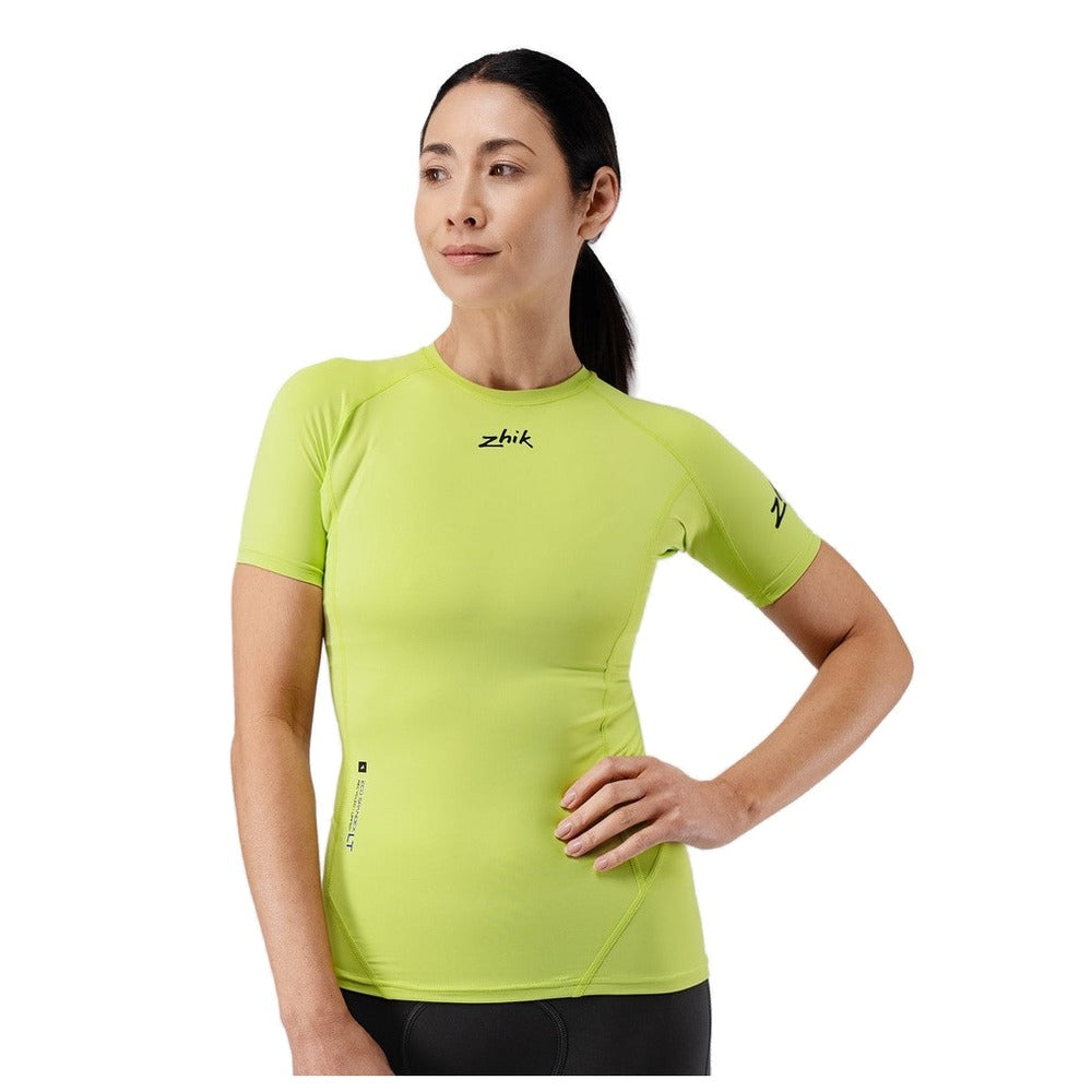 Zhik Eco Spandex Light Short Sleeve Baselayer Top - Women (Lime)