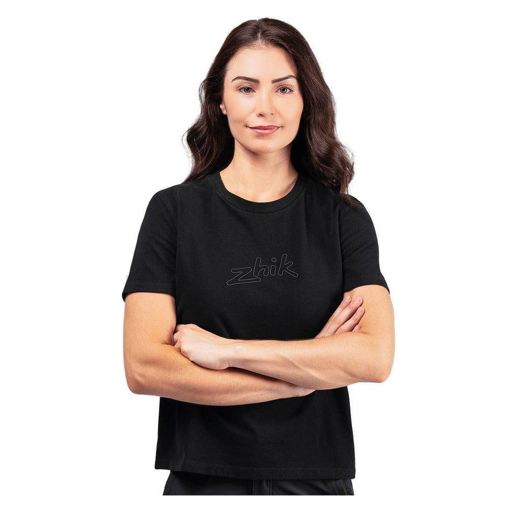 Zhik Logo Cotton T-Shirt - Women (Black)