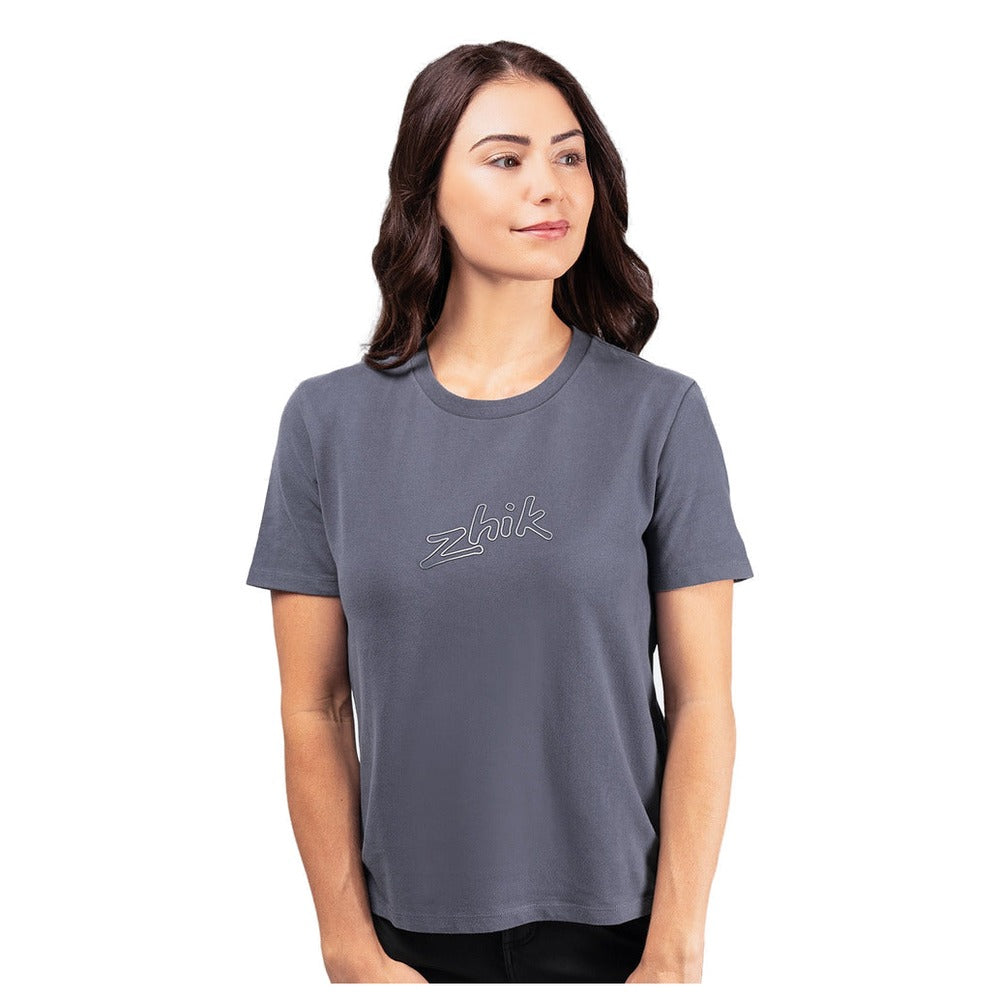 Zhik Logo Cotton T-Shirt - Women (Navy)