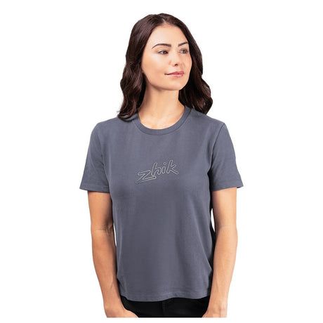Zhik Logo Cotton T-Shirt - Women (Navy)