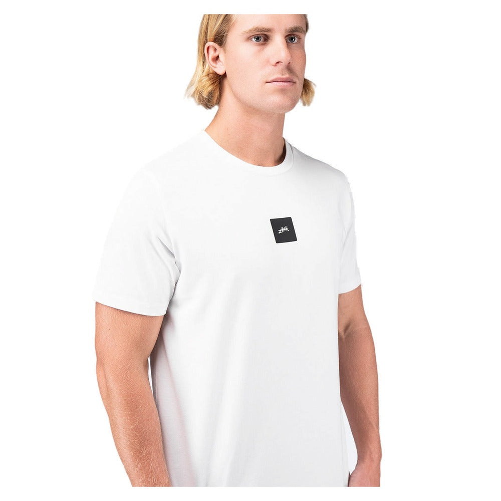 Zhik Block Logo Cotton T-Shirt - Men (White)