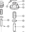Lewmar Roller Bearing (Zu0318) - exploded view drawing from the Lewmar manual