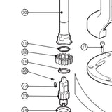 Lewmar 66/3&77St Rat Gear (Dtd) - exploded view drawing from the Lewmar manual