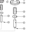 Lewmar Washer 55/65 - exploded view drawing from the Lewmar manual