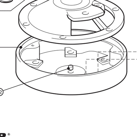 Lewmar 66/550-1100 Buffer - exploded view drawing from the Lewmar manual