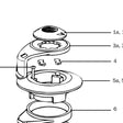 Lewmar Plunger Top Cap Assy 55 - exploded view drawing from the Lewmar manual