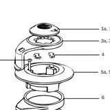 Lewmar Plunger Top Cap Assy 55 - exploded view drawing from the Lewmar manual