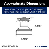 Lewmar Self Tailing Winch Ocean Size 30 - Chrome / Two Speed