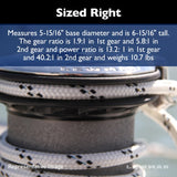 Lewmar Electric Winch EVO Size 40 - 12V / Chrome / Two Speed Winch / Complete Kit