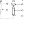 Lewmar Spirol Pin 3/16" X 3/4" - exploded view drawing from the Lewmar manual
