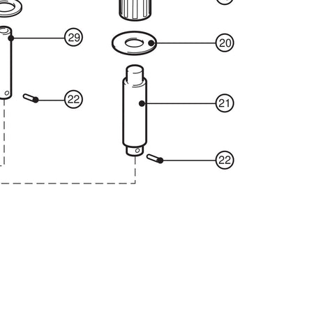 Lewmar Spirol Pin 3/16" X 3/4" - exploded view drawing from the Lewmar manual