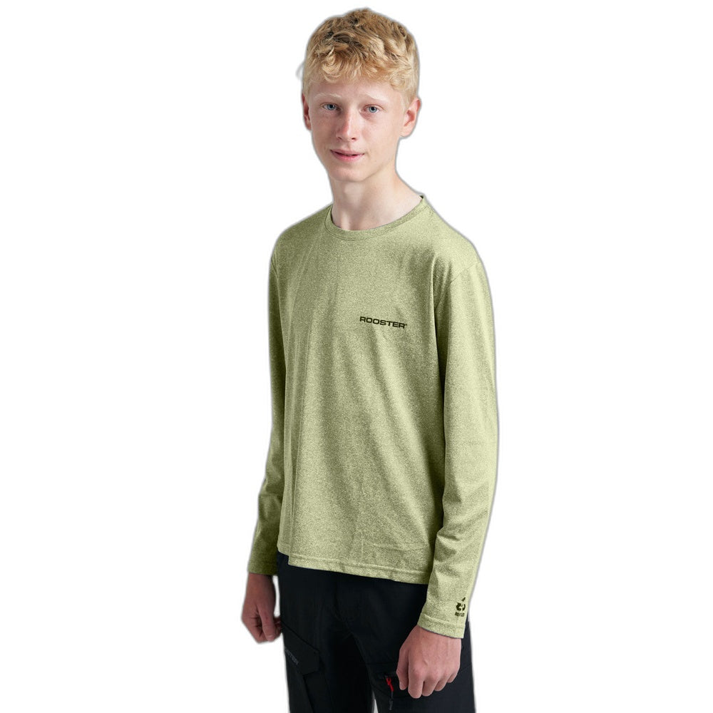 Rooster Junior Quick Dry UVF T-Shirt Long Sleeved - Khaki (143547)