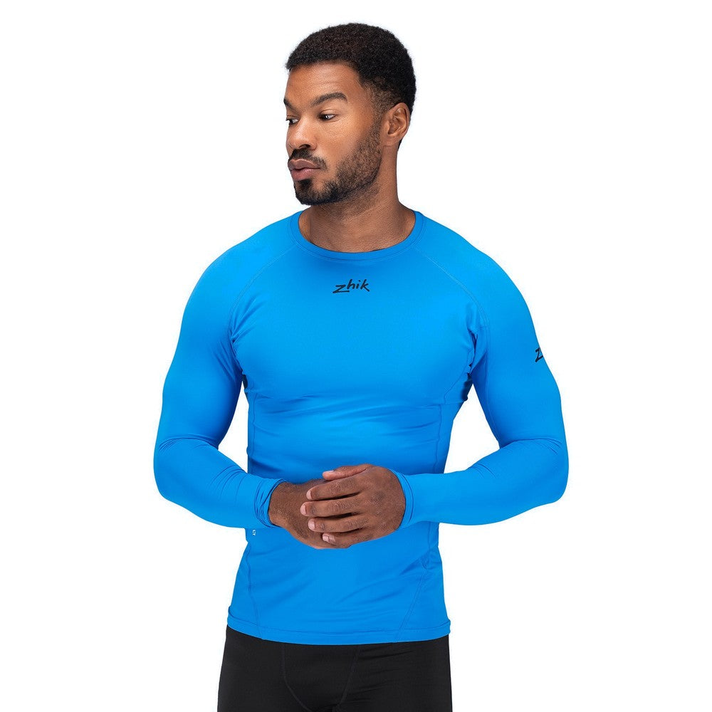 Zhik Mens Eco Spandex LT Long Sleeve Baselayer Top - Cyan