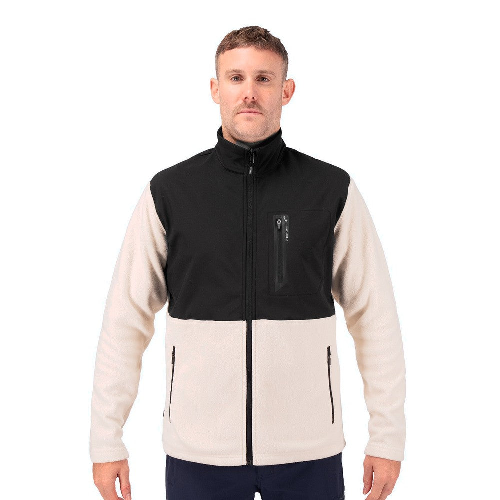 Zhik Mens Hybrid Fleece Jacket - Chalk