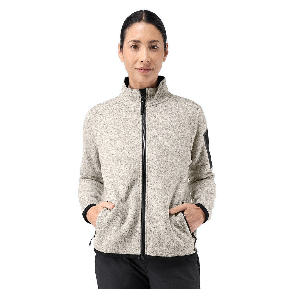 Zhik Women's Knit Fleece Jacket - Light Grey Marle