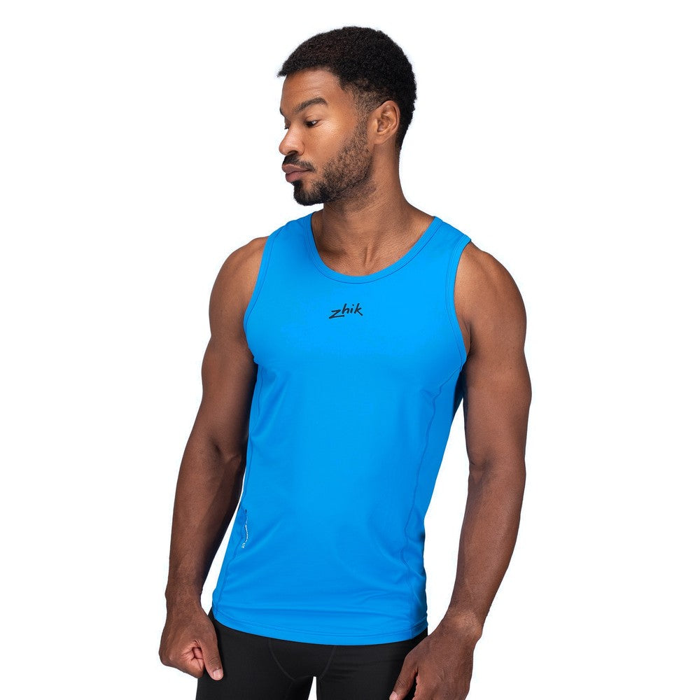 Zhik Mens Eco Spandex LT Race Singlet - Cyan