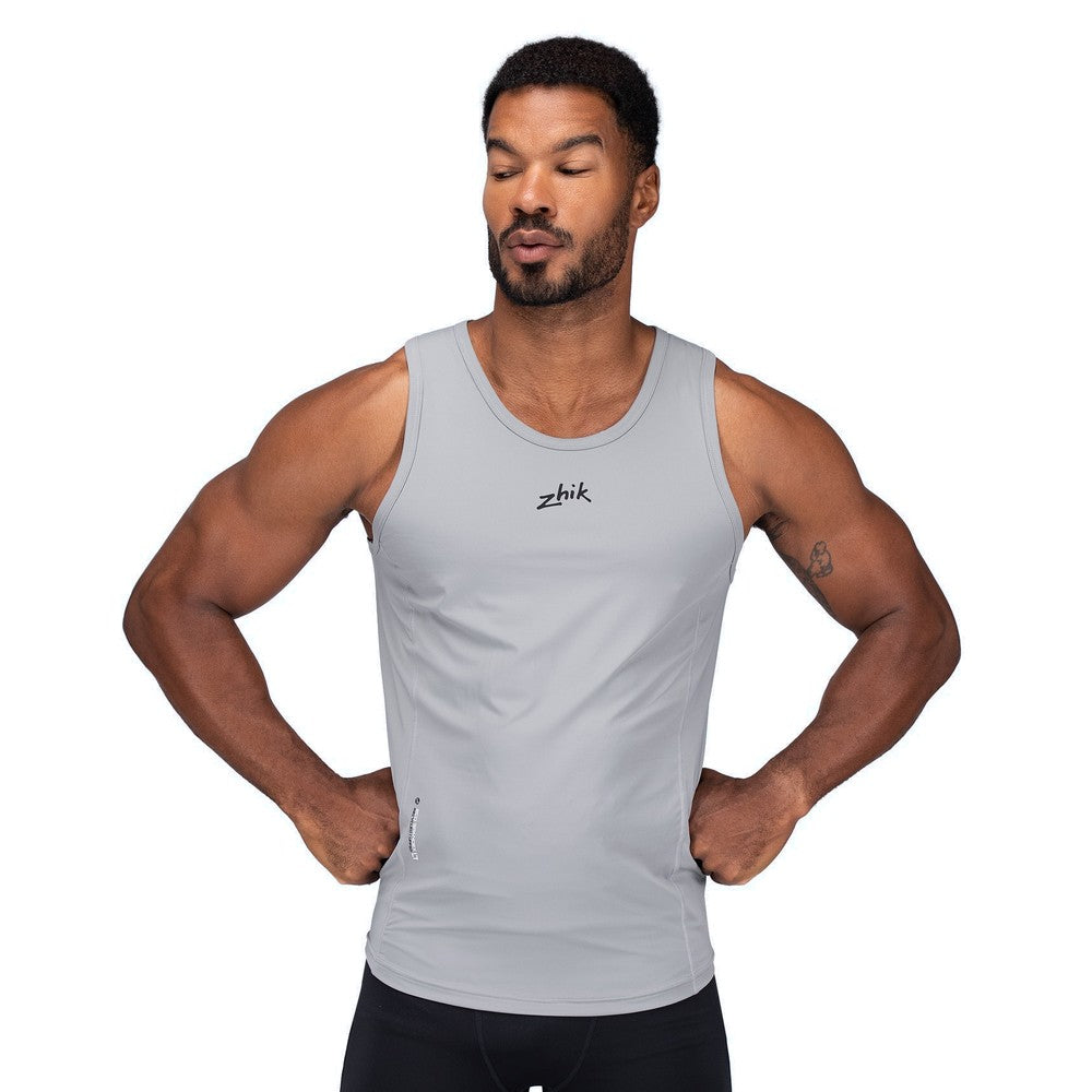Zhik Mens Eco Spandex LT Race Singlet - Platinum